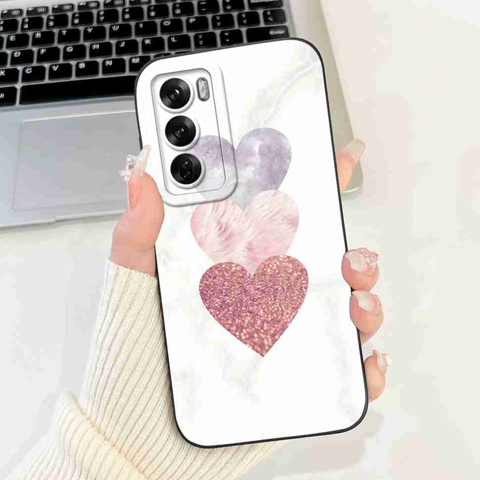 Silicone Case For Oppo Reno12 5G Colorful Small Cat Soft Cover For Oppo Reno 12 F 12F Reno12 FS 5G Protectors Cases Coque
