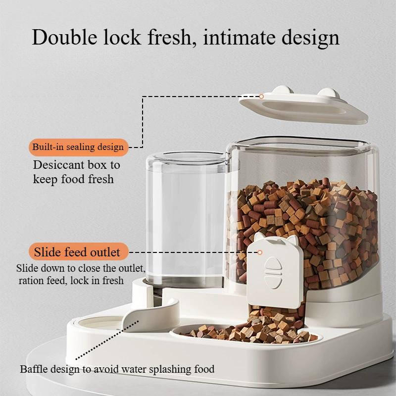 AAA Katzenfutter All-in-One Maschine Hund Katze Napf mit Wasserspender Hundefutter Zirkuliert Automatisch Katzenfutter und Tierbedarf