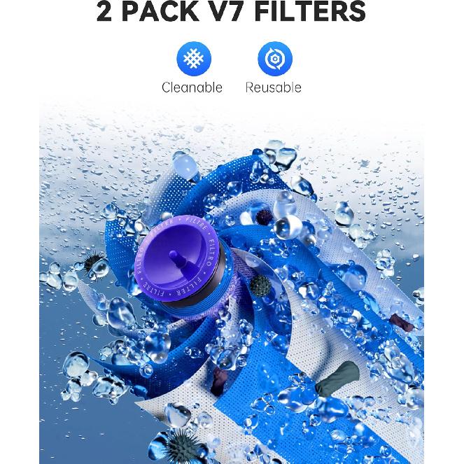 Battery Replacement for V7, 21.6V 6500mAh Li-ion Battery Compatible with SV11 V7 Motorhead V7 Animal V7 Extra V7 Mattress V7 Absolute V7 Trigger V7