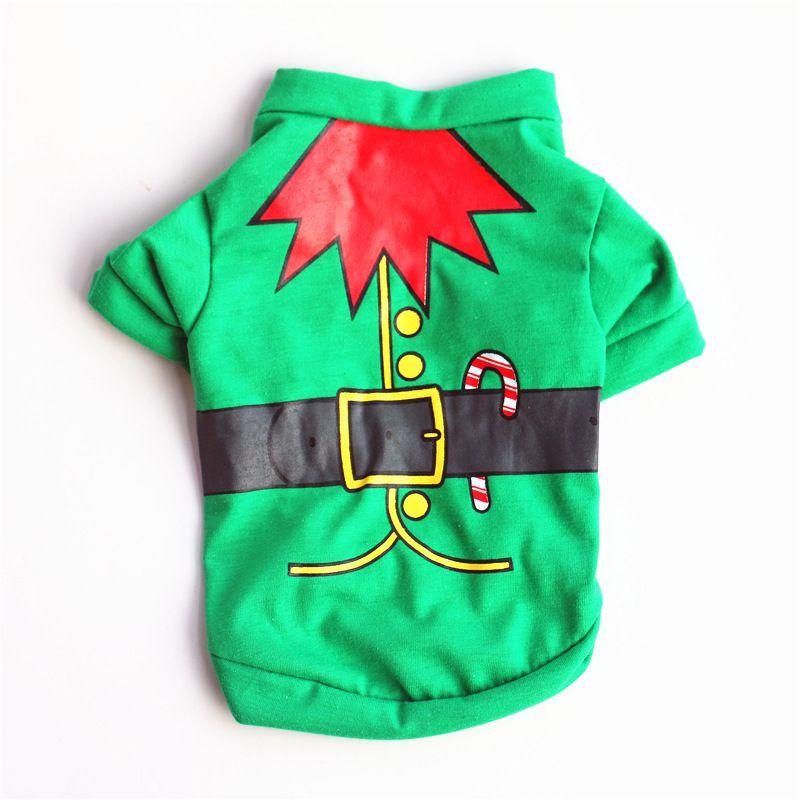 Adorable Dog Cat Puppy Christmas Pullover With Santa Elf Design For Xs/s/m/l/xl Pets