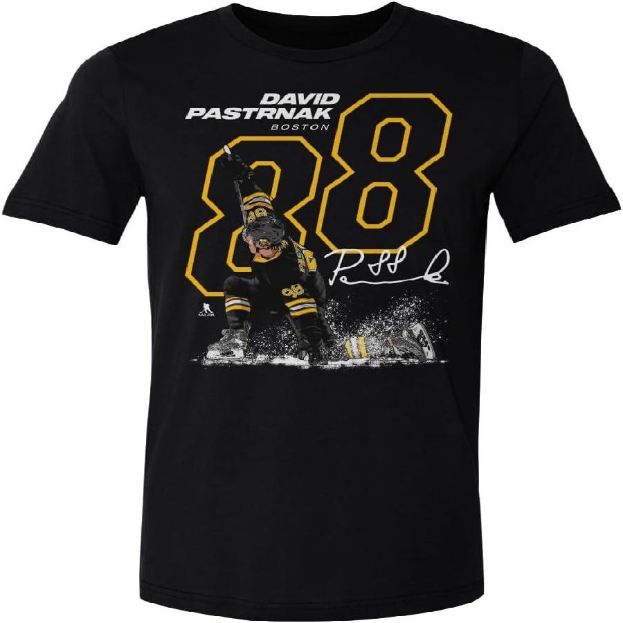 500 LEVEL David Pastrnak Shirt - David Pastrnak Outline, Black, XX-Large XXXXXL