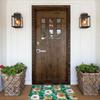 Pomeranian Dog With Summer Leaf Doormat Non-Slip Kitchen Bathroom Mat Garden Garage Floor Door Entrance Carpet Rug