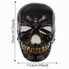 Adjustable Moving Mouth Skull Mask Bloody Effect Scary Skull Headgear  Masquerade Party