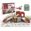 Children'S Police Parking Track Car Pass Building Electric Track Engineering Alloy Car Toys