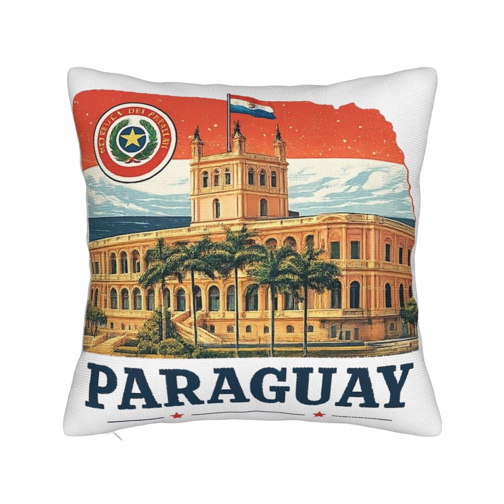 Paraguay Flag Pillow Covers Accessories Soft Cushion Cover Decor  Throw Pillow Case Cover Home Multi Size