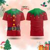 Funny Christmas Santa Claus T-shirt Short Sleeve T-shirt Personality Cosplay Design Xmas Festival Tee Top  Unisex Clothing