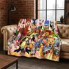 3D Digimon Adventure Angewomon Agumon Cartoon Flannel Blanket Soft Warm Blanket Throw Blanket for Bedroom Living Room Bed Kid