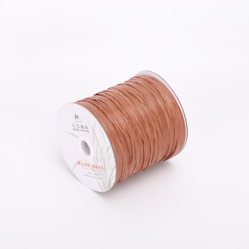 600M Matte Raffia Yarn 330g Artificial Plant Fibre Crochet Yarn for DIY Knitting Straw Hat Handbags Storage Household Items