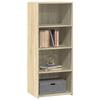 VidaXL Highboard Sonoma Oak 50x41x124 Cm Engineered Wood, Sideboard, Cupboard, Side Cabinet, Cabinet, 846399