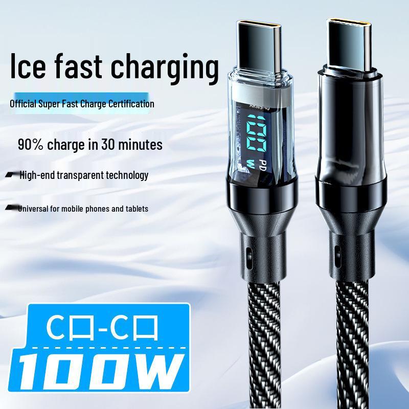120W Type-C Fast Charging Cable for Apple, Huawei, Vivo, Oppo, Xiaomi, Honor