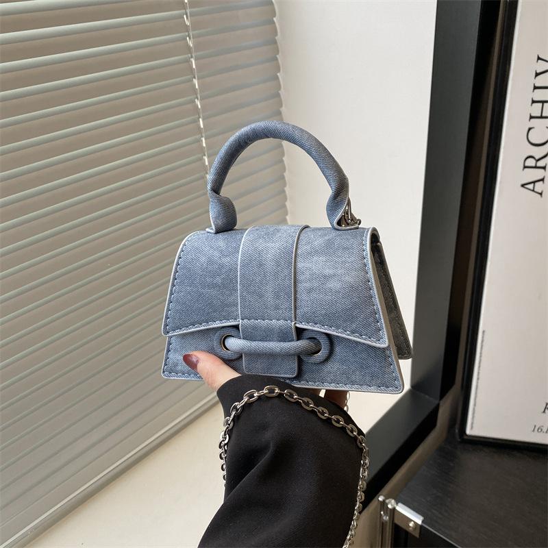 

Niche texture handbag bag women s new fashion trend exquisite small chain shoulder messenger bag синий