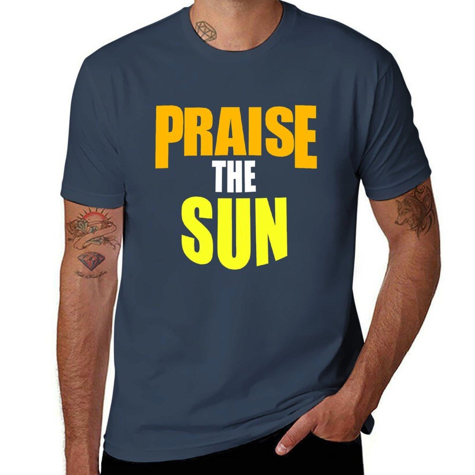 Praise The Sun Tshirt Everyday Wear Basic Short Sleeve Top S