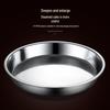 Lijia Kitchenware 30cm Round Stainless Steel Serving Plate