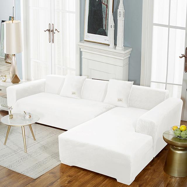 Husă de canapea din catifea de înaltă calitate, 1/2/3/4 locuri, pentru căptușeală, lavabilă la mașină, husă de canapea în formă de L.