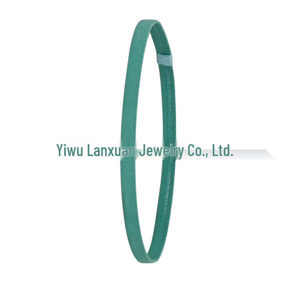 Elastic Candy Color Sports Yoga Headband - Popular European & American Hair Accessory for Running & Football.