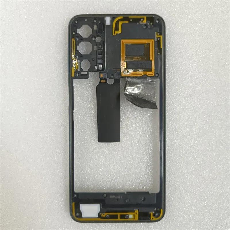 For Samsung Galaxy M23 5G M236 Middle Frame Housing Central Frame With Power Volume Button Replacement Parts