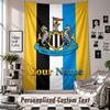 Nástěnná tapiserie s vlastním jménem a textem, Dekorativní tapiserie Newcastle United FC pro ložnici