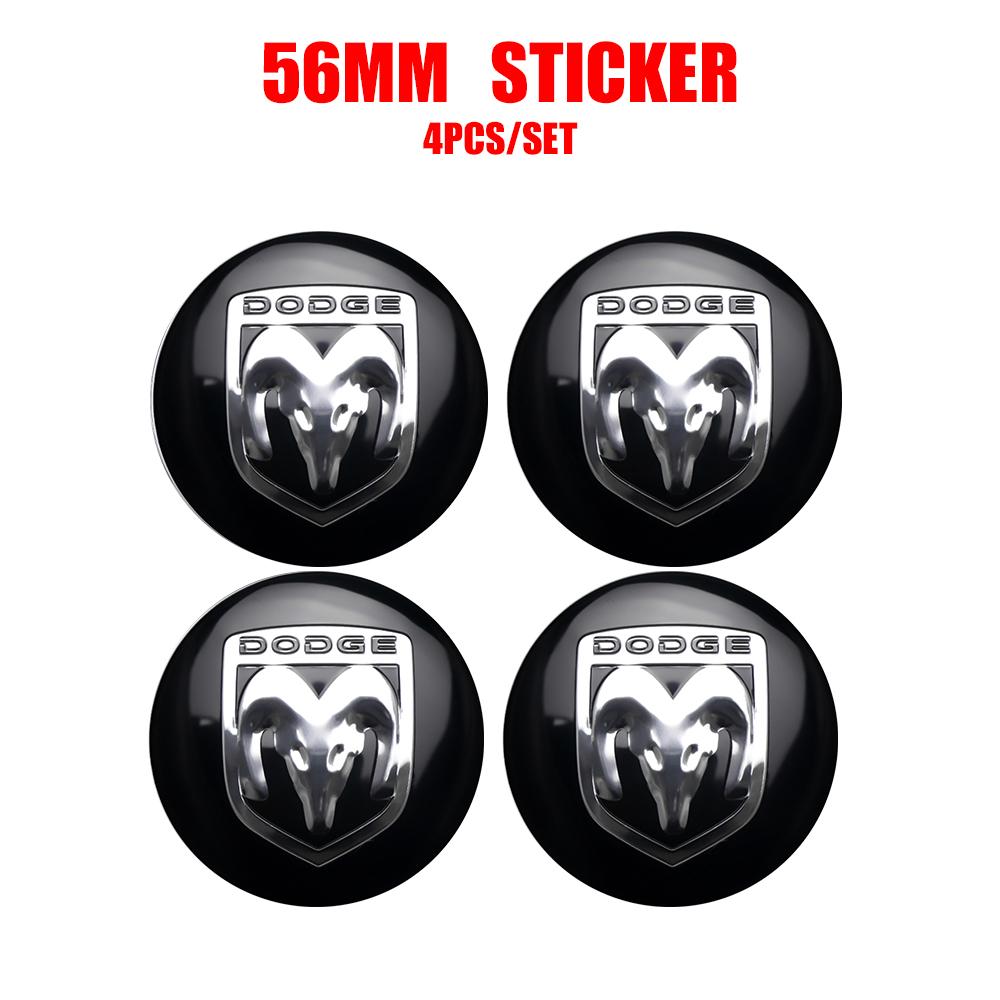 4PCS 56mm 60mm Car Wheel Center Cap Logo Hub Badge Rims Cover For Dodge Durango Dakota Neon Caliber SXT Nitro Ram1500 Avenger