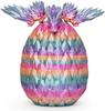 3D Printed Dragon In Egg, Articulated Crystal Dragon Fidget Wings  Easter Basket Stuffers, Stress Relief Desk