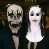Unisex Halloween Skull Headwear Universal Halloween Latex Mask Screaming Zombie Mask  Costume Party