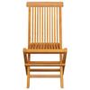 Chaises de jardin avec coussins - VIDAXL - Bois de teck - Anthracite - 4 pcs