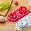 Multi-function Egg Cutter Fancy Split Stainless Steel Slicer Double Head 2-in-1 Egg Cutter