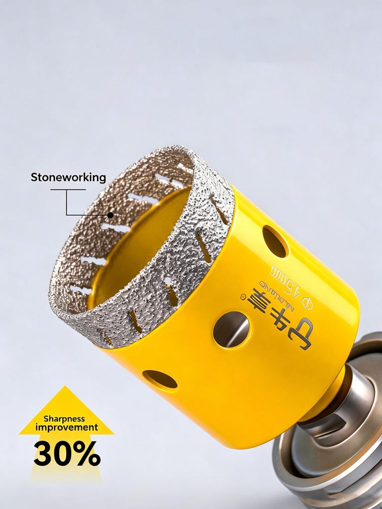 M10 Thread Angle Grinder Glass Ceramic Hole Opener Drill Bit 20-50mm Dry Vacuum Hand Grinder for Ceramic Tile Granite Marble