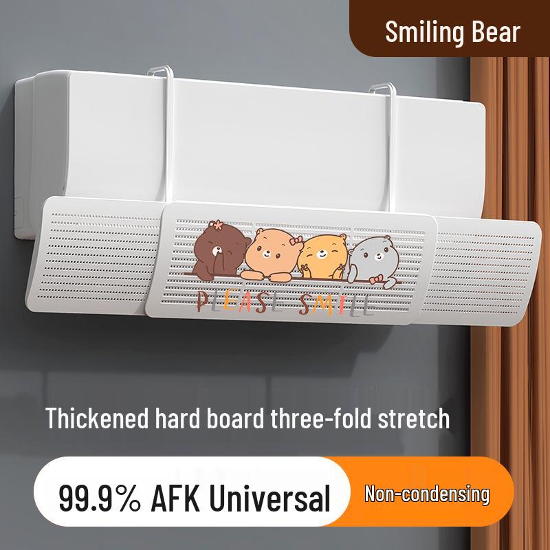 Type A XL Three-in-One Retractable Air Conditioner Deflector - Thickened, Windproof Cover, No Installation Required.