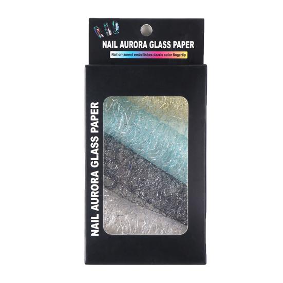 1Box Nail Mesh Stickers Paste Firmly Long Wearing Decal 3D Nail Art Mesh