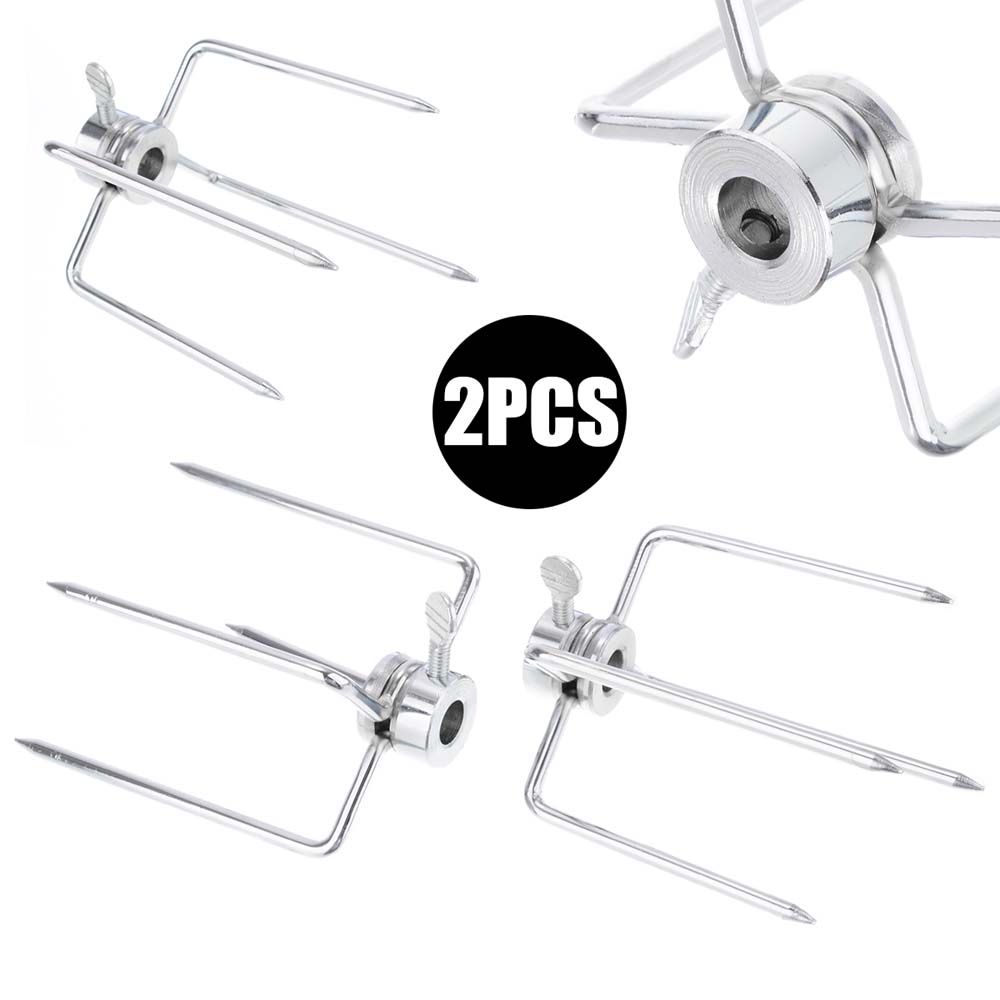 Rotisserie Food Grade BBQ Tool Barbecue Accessories BBQ Forks Chicken Grill Meat Fork Spit Forks