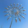 1 Pcs New 3D Outdoor Garden Ornaments Mini Windmill Wind Energy Kinetic Art Pinwheel Magical Unique Magic Metal Windmill