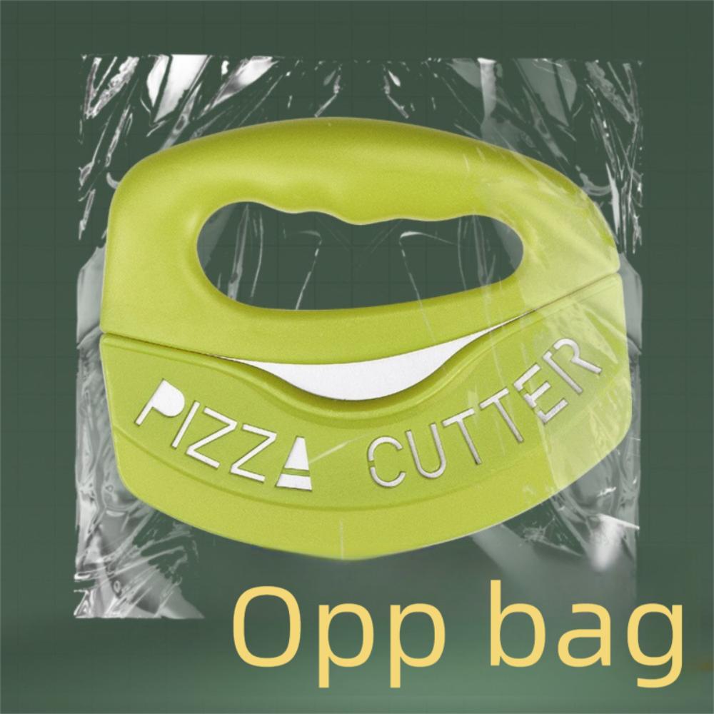 

Durable Stainless Steel Pizza Knife Plastic Handle with Cover Pizza Cutter Yellow Green Cake Cut Tool Restaurant зелёный