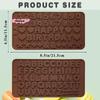 Silicone Letter & Number Chocolate Molds Set Alphabets & Numbers Baking Tools with Happy Birthday Cake Decorations Fondant Molds