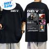 Rapper Dei V Quien Es Dei V Tour 2025 Tshirts Unisex Wounisex Vintage Hip Hop Music Tshirt Unisex Oneck Oversized T Shirt