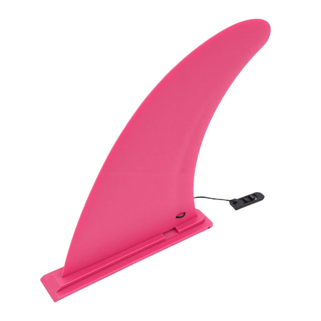 Pinna Tavola da Surf 9 Pollici Staccabile Facile da Infilare in Nylon Pinna Sostitutiva per Tavola da Stand Up Paddle Longboard Rosata
