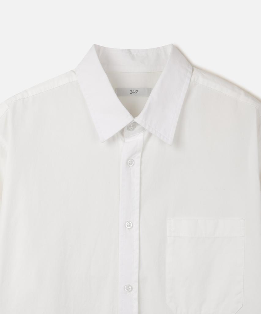247Silijeu Dyed Wash Comfort Shirt White