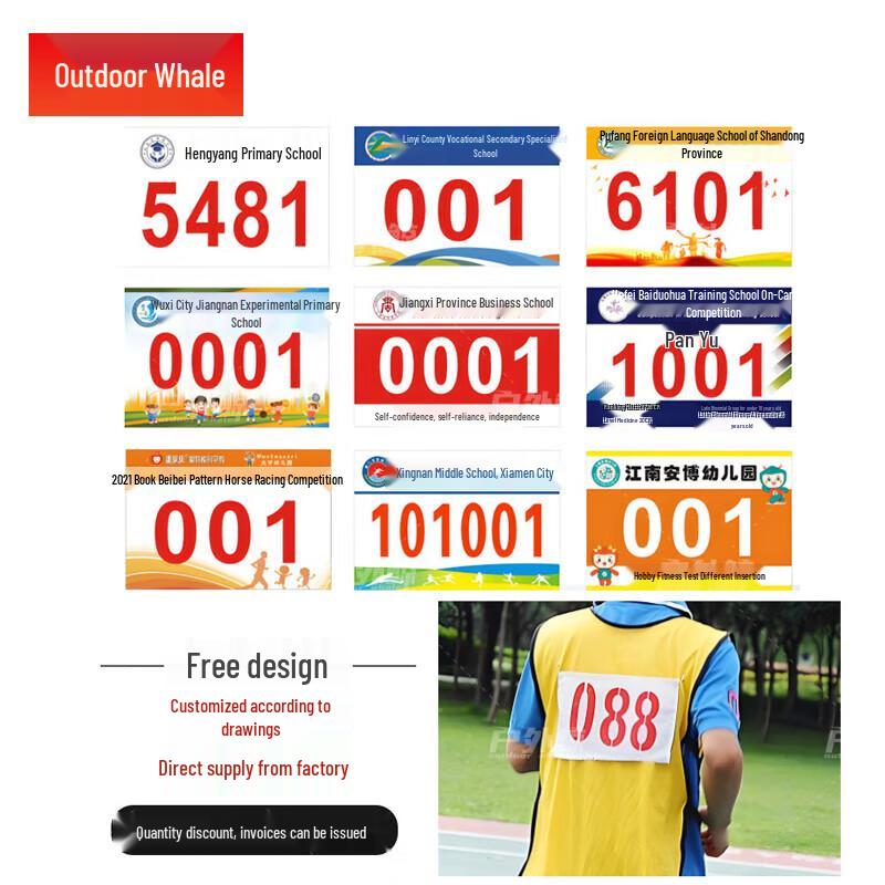 Athletic Competition Bib Number