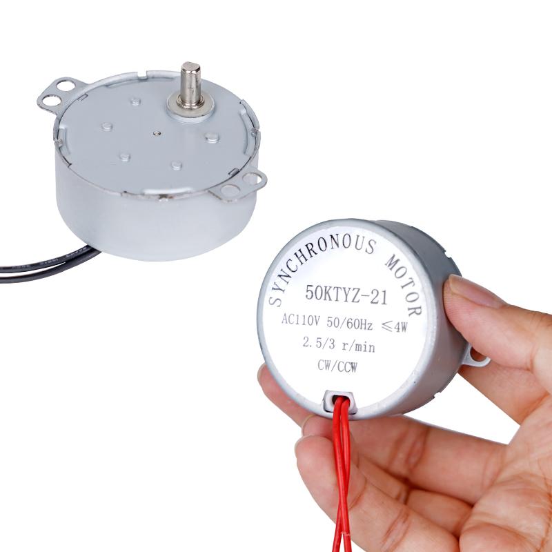 110V/220V/AC12V Äggvändningsmotor 50HZ Inkubator Automatisk Äggvändningsmotor Synkronmotor 2,5/3r/min 50KTYZ-21 Gård Kyckling
