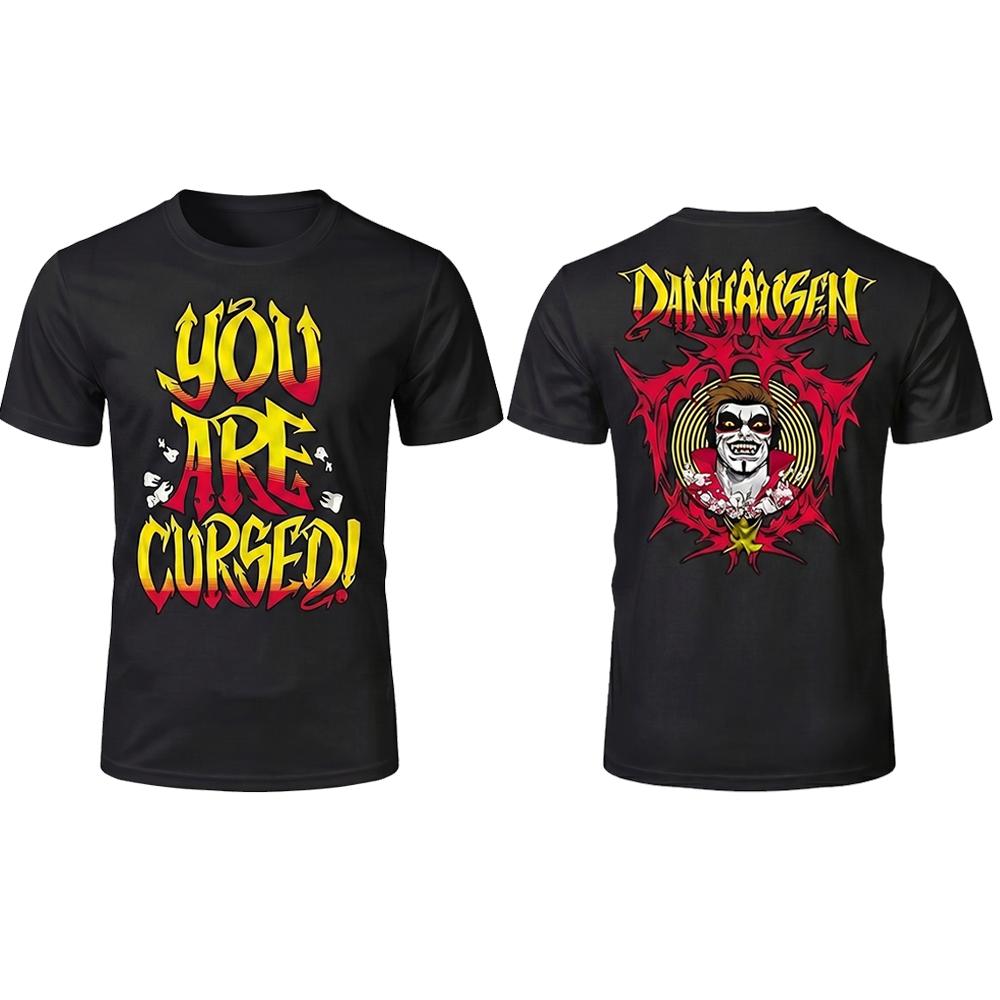 2026 New Danhausen You Are Cursed TShirt Summer Breathable Quick Drying Wrestler Tee Unisexs Unisexs Outdoor Sports Crew Neck Top S