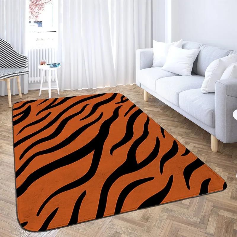 Animal Skin Pattern Leopard Print Carpet Home Bedroom Floor Decor Large Size Mat Non-slip Coffee Table Area Rug Bathroom Doormat