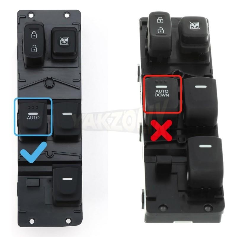 For Hyundai Veloster 2012 2013 2014 2015 2016 2017 Front Left Master Power Window Control Switch Button 935702V000 93570-2V000