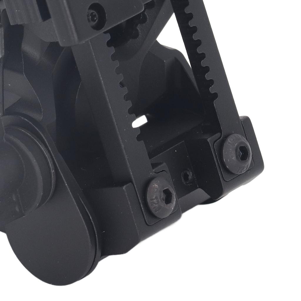 Nachtsichtbrillenhalterung Aluminiumlegierung Kipper Nachtsichtgerät Helm-Adapterhalterung für PVS15 PVS18 GPNVG18 Schwarz