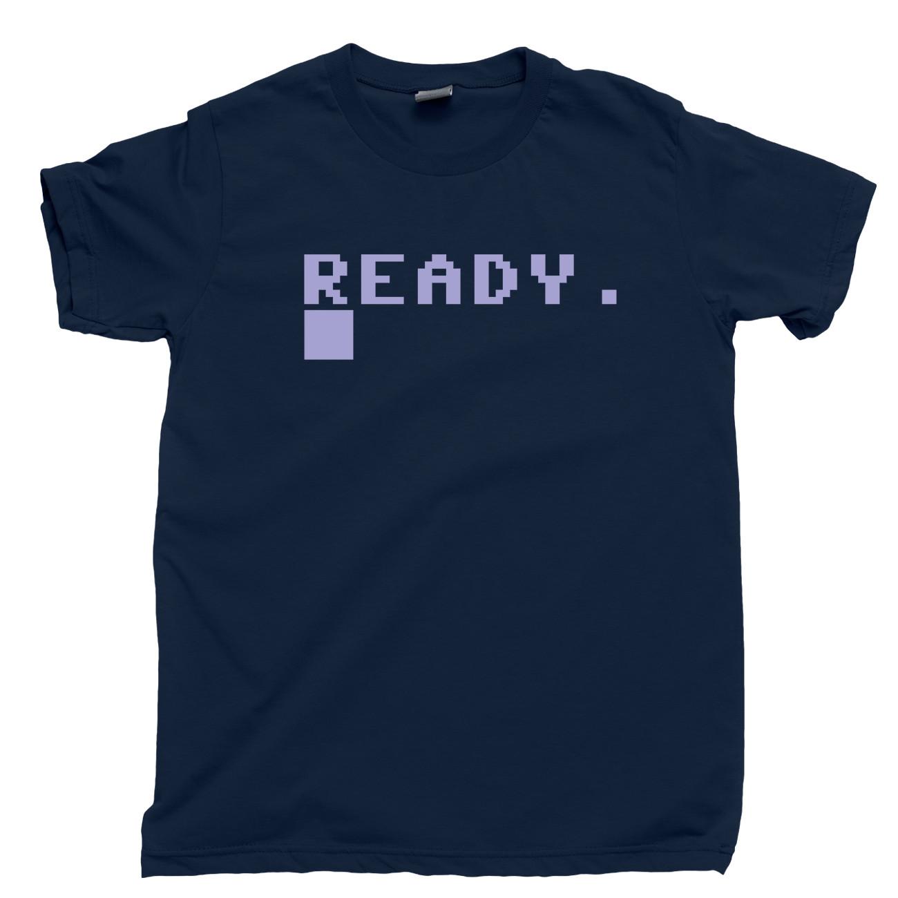 Футболка C64 Ready Commodore 128 PET Vic-20 CBM 64 IBM Ретро 8-битная Футболка для видеоигр XXXXL