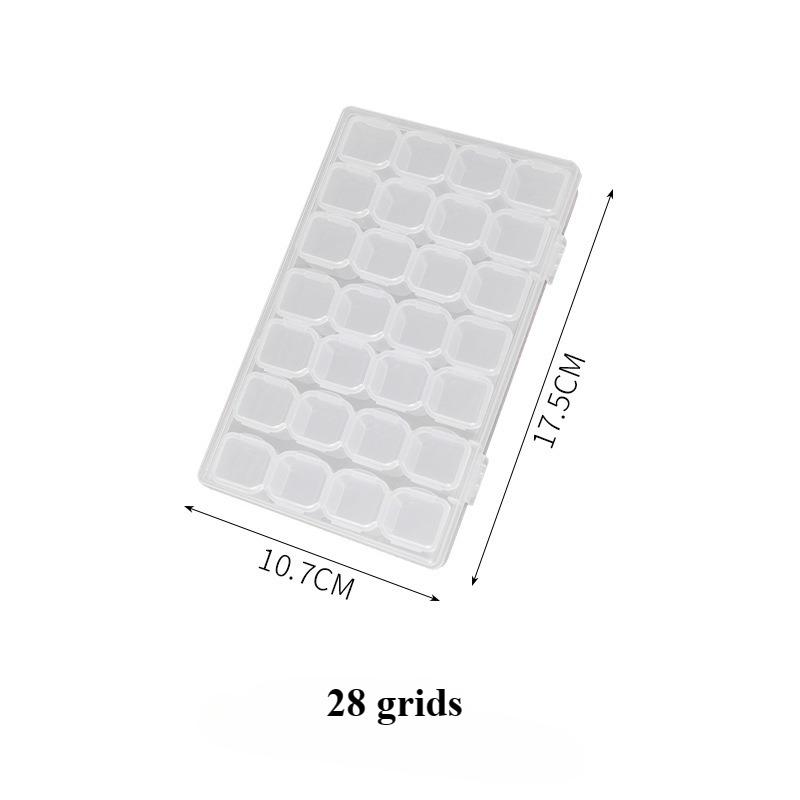 

Роскошный дорожный органайзер для ювелирных изделий с несколькими отделениями и сверлом для алмазной росписи, аксессуар для женщин, подарок на День святого Валентина