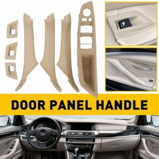 Beige For 10-16 BMW 5 Series F10 Inner Door F11 Handle Panel Pull Trim Cover