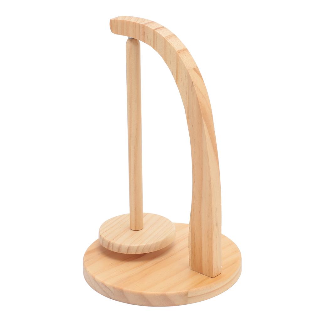 Yarn Holder Easy Installation Stable Structure Rotatable Wooden Yarn   Holder Yarn   for Crocheting Knitting