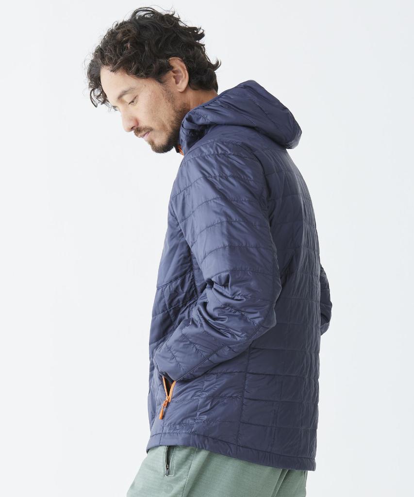 [LLB] Men's Primaloft Packaway Hooded Jacket US Fit Regular L Size Black Black 0THM410006