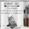 Funny Cute Puppy Animal Pattern Shower Curtain 180x 180cm, Kids Bathroom Decorative Shower Curtain Waterproof