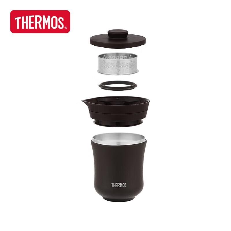 Thermos Double-Layer Portable Tea Set