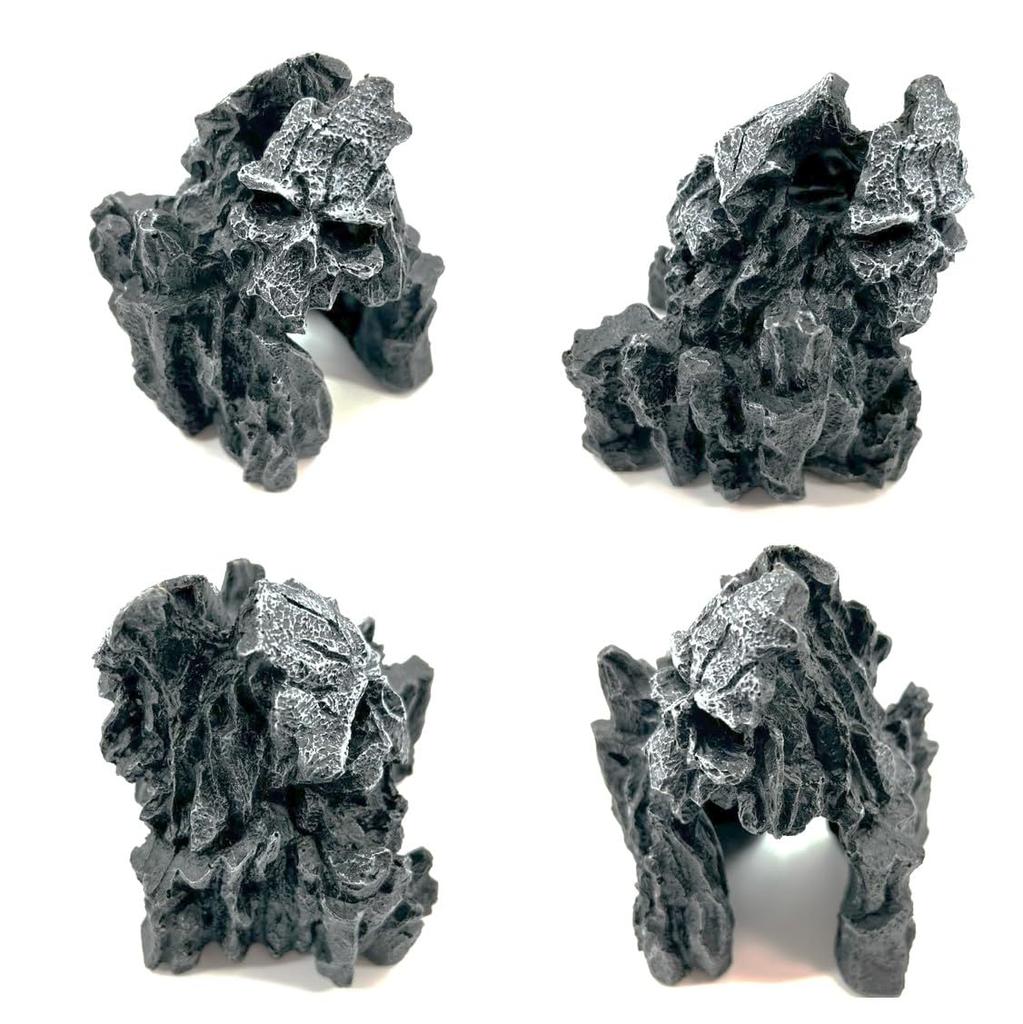 ST TS Skeleton Skull Aquarium Object, Aquarium Tank Decoration, Tropical Fish Ornament, Ornamental Fish Ornament, Goldfish Hideout, Aquarium Decor